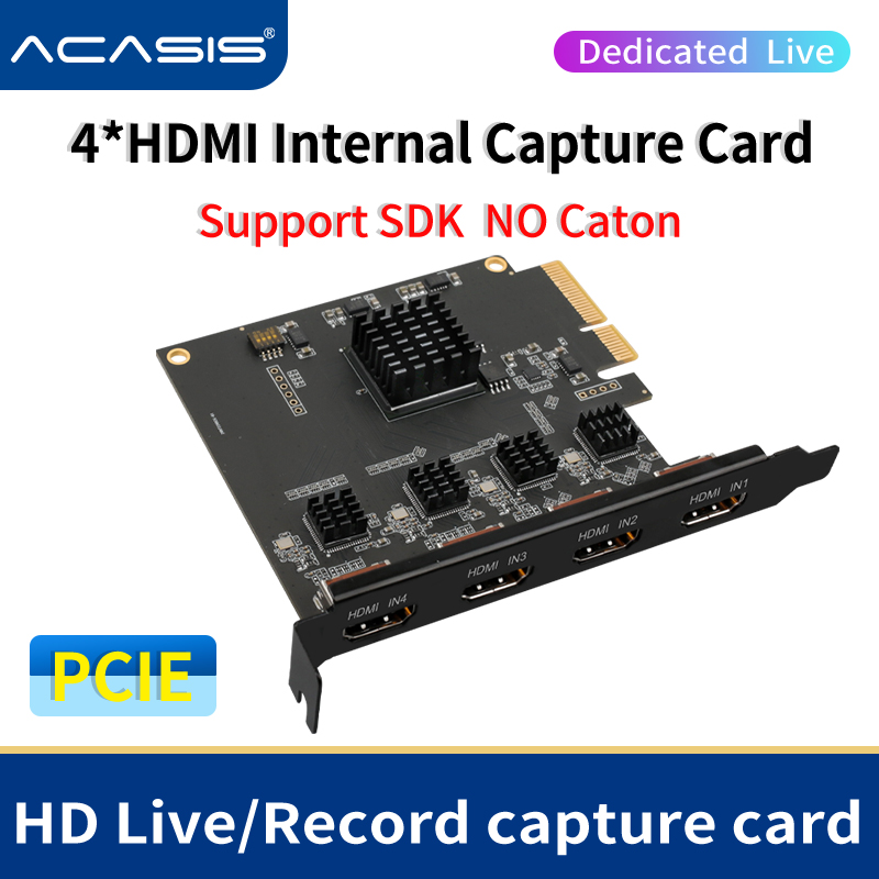 Elgato Stream Deck - Acasis 4 Kanal HDMI-kompatibel/SDI PCI-E Video