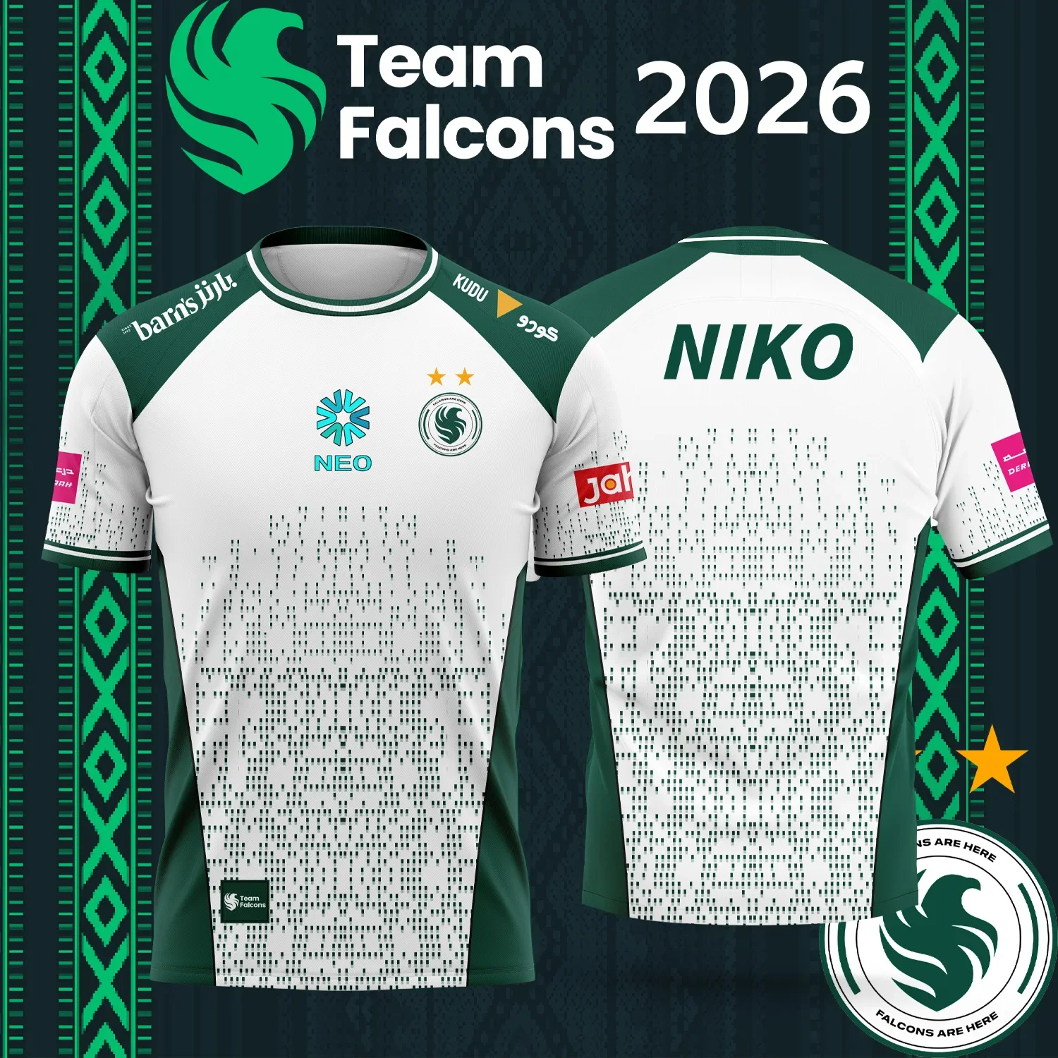 Esports Gaming Team - 2026 Neues TEAM Falcons E-Sport-Team Trikot