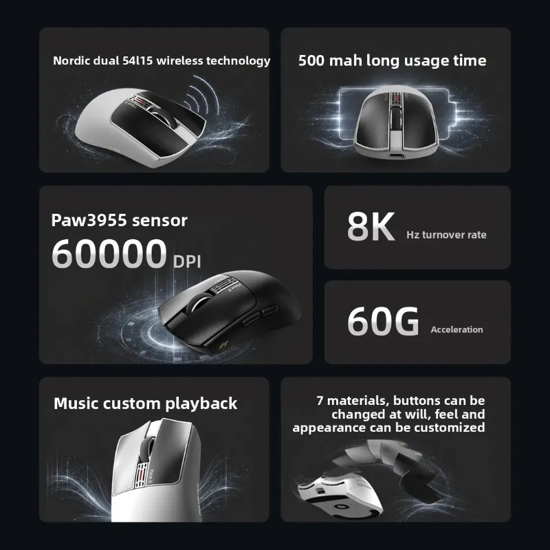 IPI Fog HAZEX Maus Kabellos 8K – Esports Wireless Gaming Mouse Bewertung und Preis