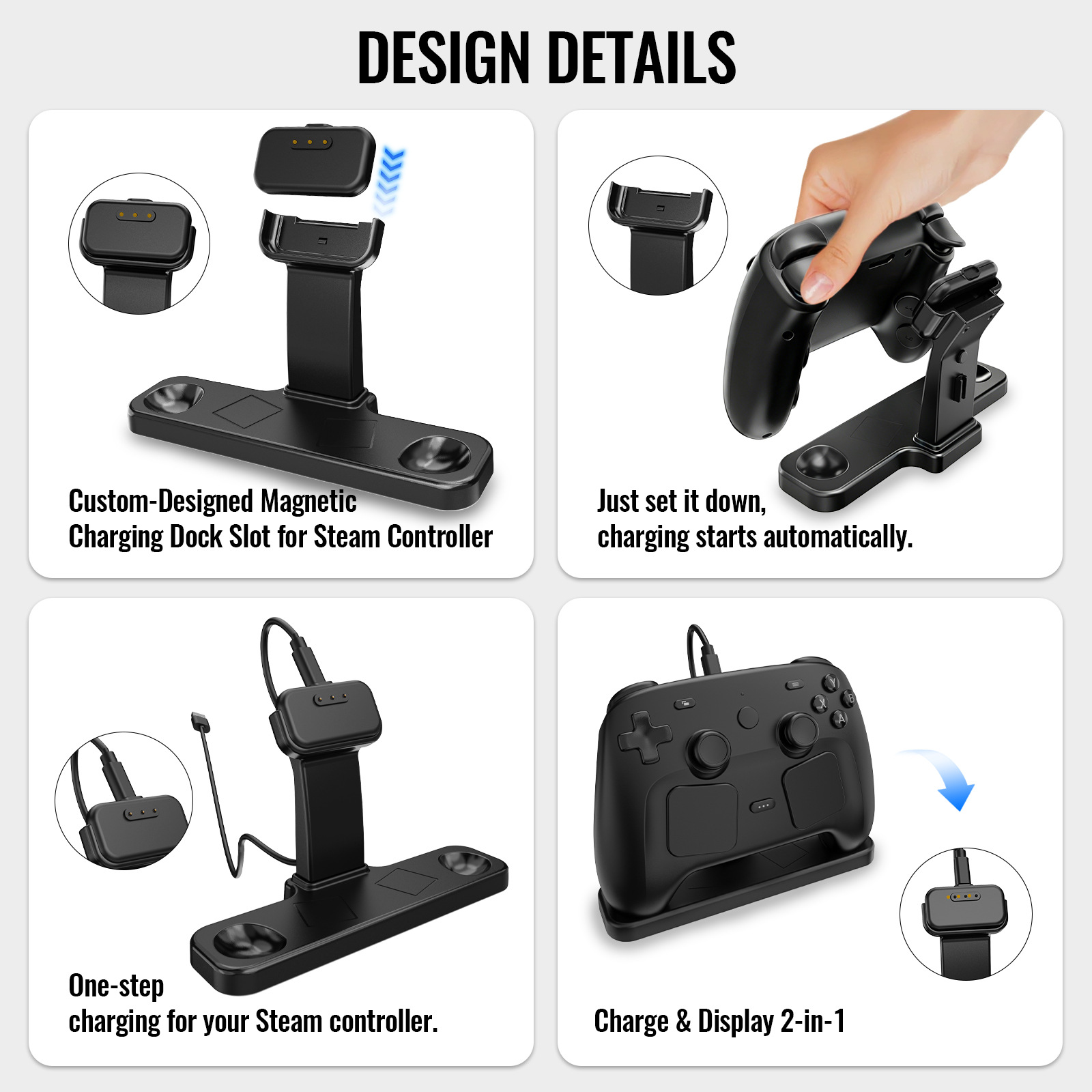 Neue magnetische Ladestation & – Controller Charging Stand Bewertung und Preis